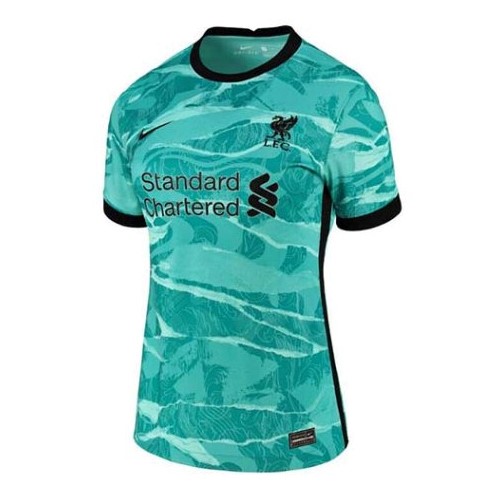 Camiseta Liverpool Replica Segunda Ropa Mujer 2020/21 Verde